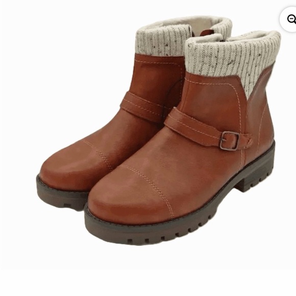 Sporto Shoes - JSport Violet Women's Memory Foam Fax Fur Insulated Ankle Boots Brown  Size 8.5